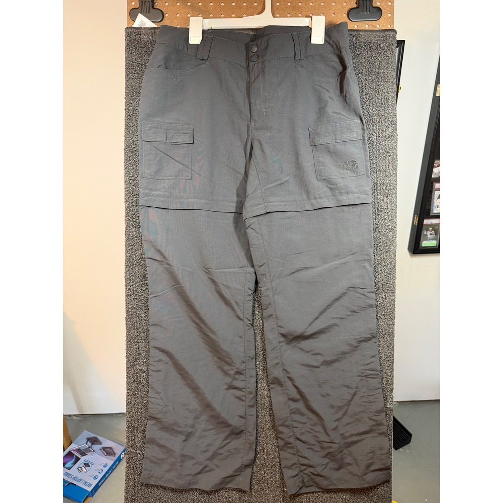 The North Face Convertible Hiking Pants Mens Gray Zip Off Cargo Outdoor